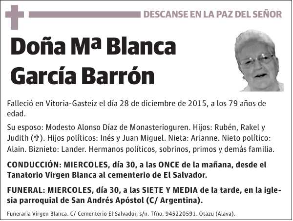 MÃ‚Âª Blanca GarcÃƒÂ­a BarrÃƒÂ³n