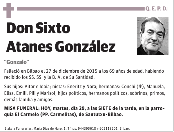 Sixto Atanes GonzÃ¡lez