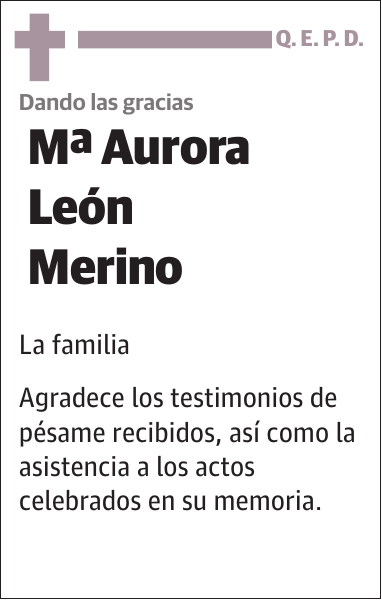 MÂª Aurora LeÃ³n Merino