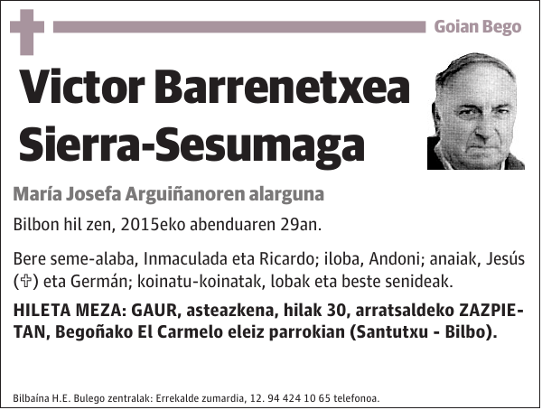 Victor Barrenetxea Sierra-Sesumaga