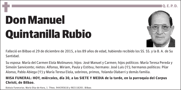 Manuel Quintanilla Rubio