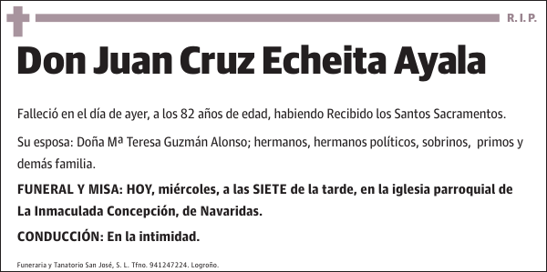 Juan Cruz Echeita Ayala