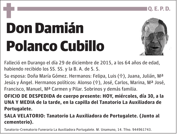 Damián Polanco Cubillo