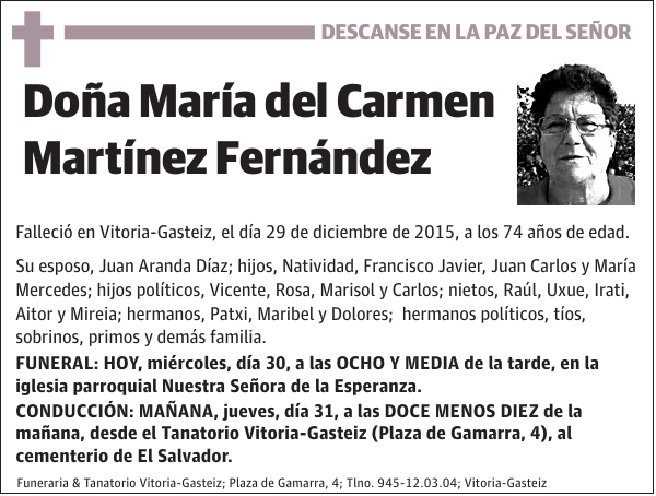 María del Carmen Martínez Fernández