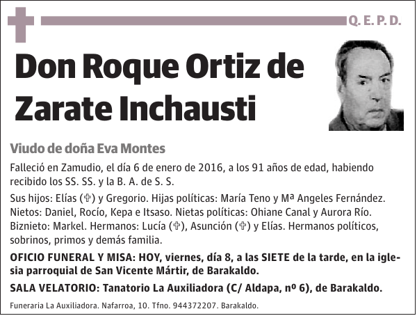 Roque Ortiz de Zarate Inchausti