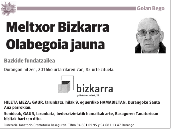 Meltxor Bizkarra Olabegoia