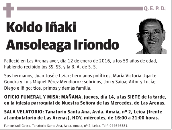 Koldo Iñaki Ansoleaga Iriondo