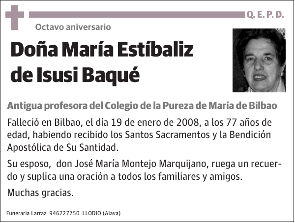 María Estíbaliz de Isusi Baqué