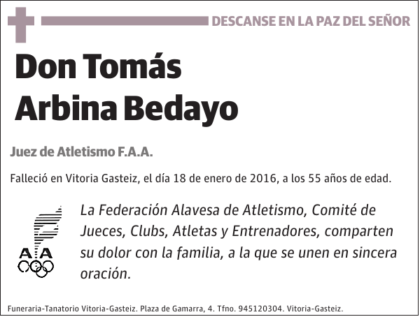 Tomás Arbina Bedayo