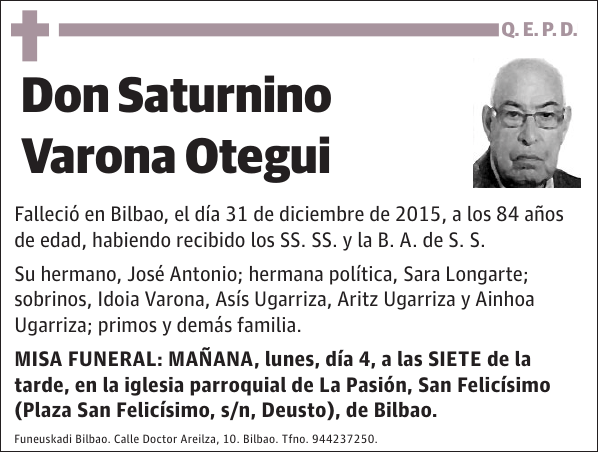 Saturnino Varona Otegui