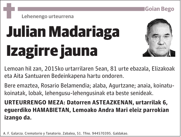 Julian Madariaga Izagirre