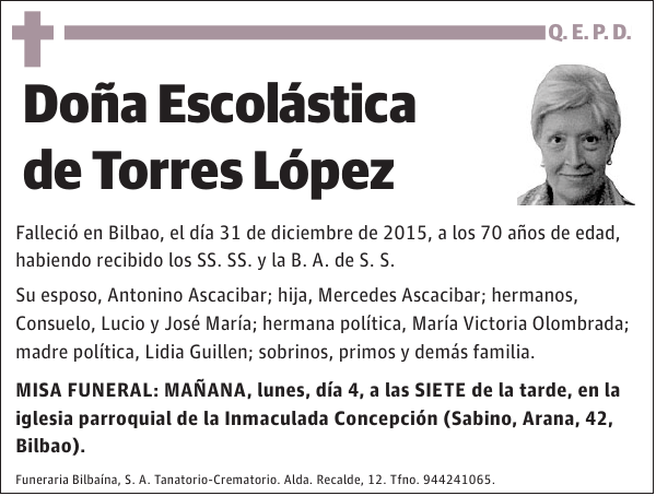 Escolástica de Torres López