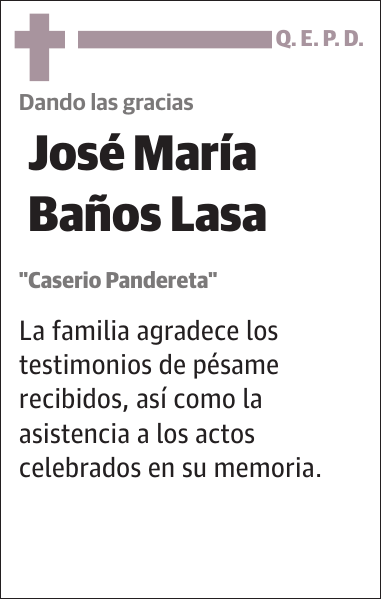 José María Baños Lasa