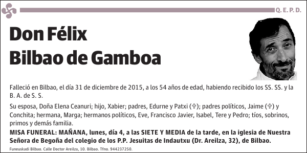 Félix Bilbao de Gamboa