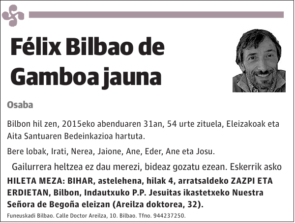 Félix Bilbao de Gamboa