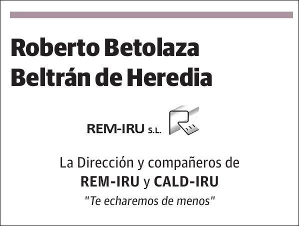 Roberto Betolaza Beltrán de Heredia