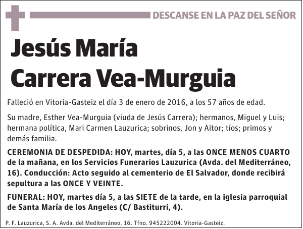 Jesús María Carrera Vea-Murguia