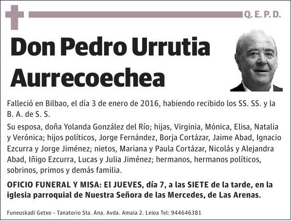 Pedro Urrutia Aurrecoechea