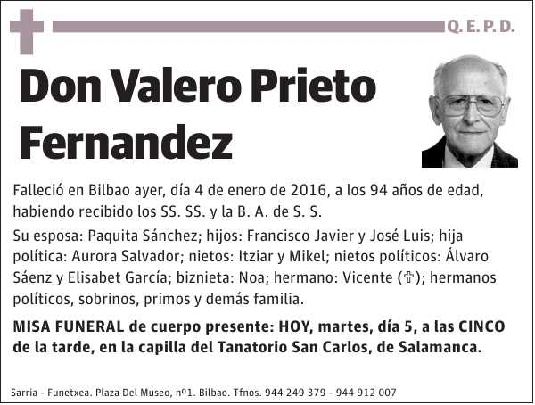 Valero Prieto Fernandez