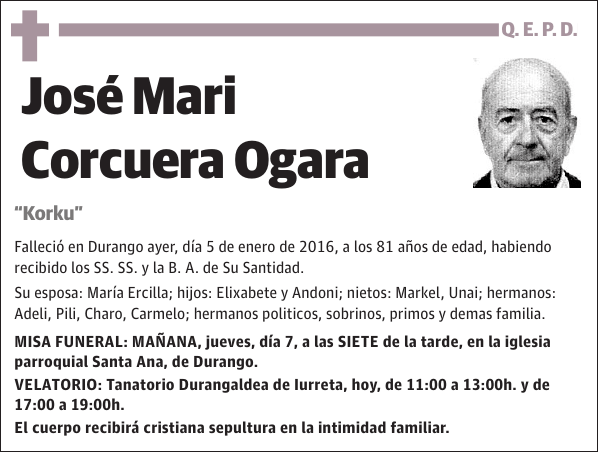 José Mari Corcuera Ogara