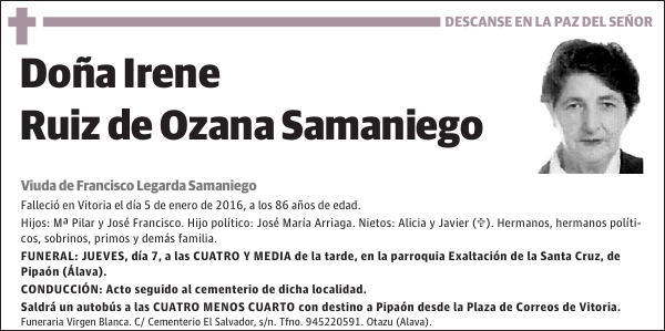 Irene Ruiz de Ozana Samaniego