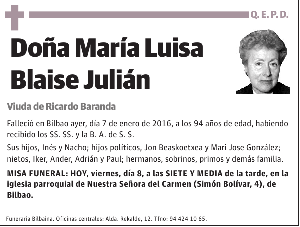 María Luisa Blaise Julián