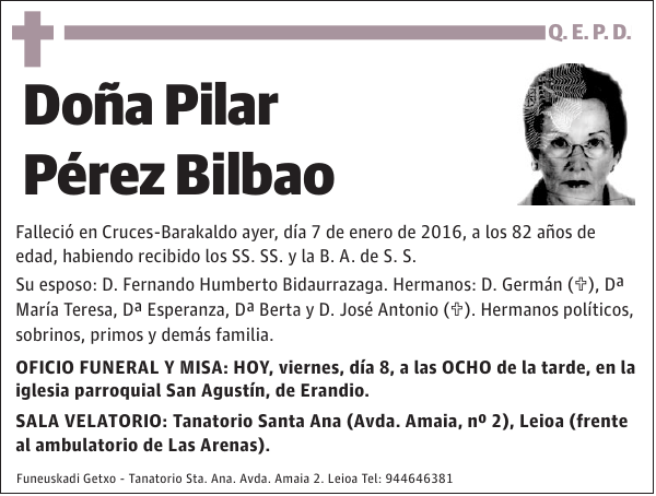 Pilar Pérez Bilbao