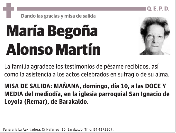 María Begoña Alonso Martín