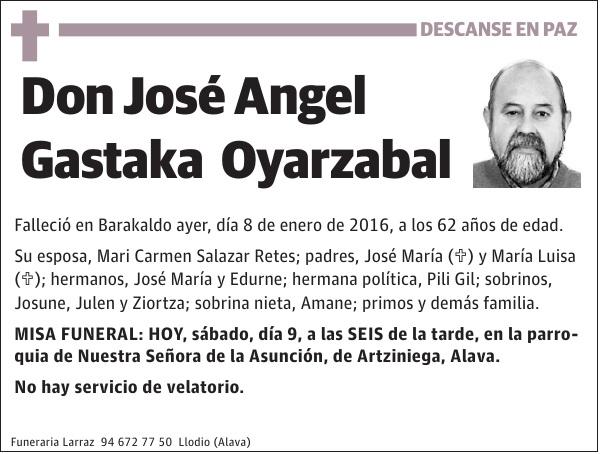 José Angel Gastaka Oyarzabal