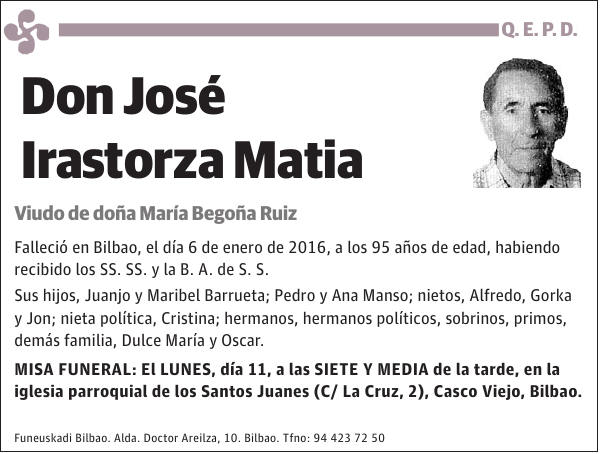 José Irastorza Matia