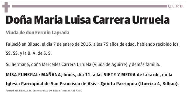 María Luisa Carrera Urruela