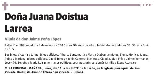 Juana Doistua Larrea