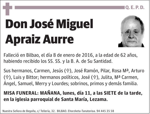 José Miguel Apraiz Aurre