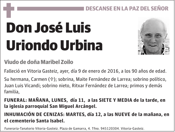 José Luis Uriondo Urbina