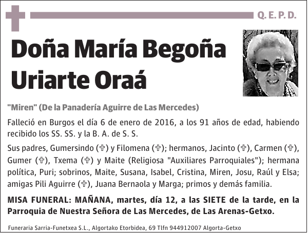 María Begoña Uriarte Oraá