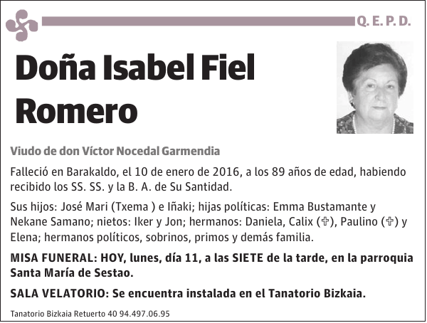 Isabel Fiel Romero