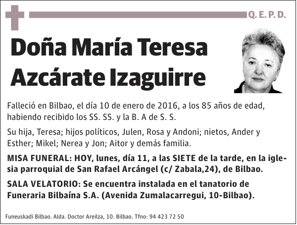 María Teresa Azcárate Izaguirre