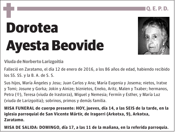 Dorotea Ayesta Beovide