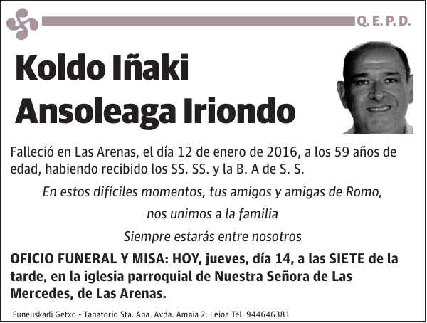 Koldo Iñaki Ansoleaga Iriondo