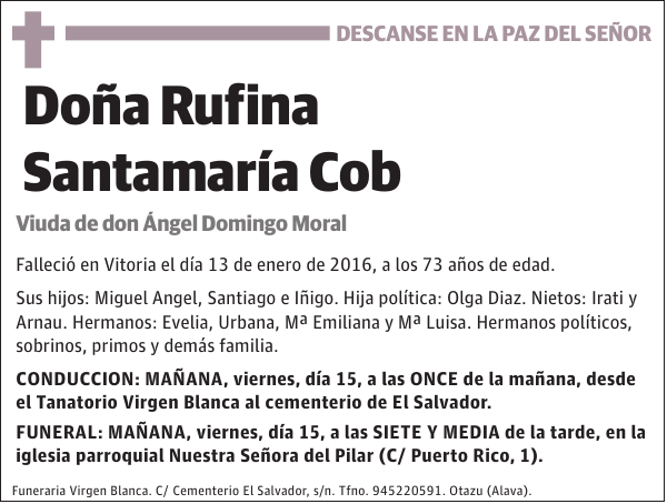 Rufina Santamaría Cob