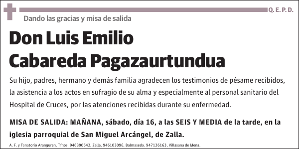 Luis Emilio Cabareda Pagazaurtundua