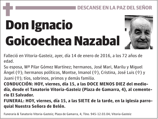 Ignacio Goicoechea Nazabal