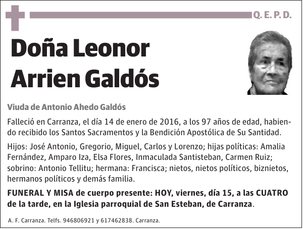 Leonor Arrien Galdós