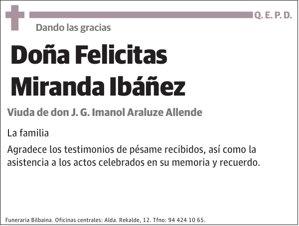 Felicitas Miranda Ibáñez