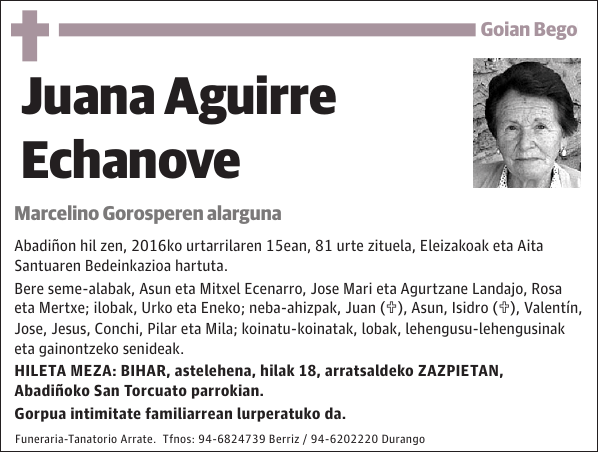 Juana Aguirre Echanove