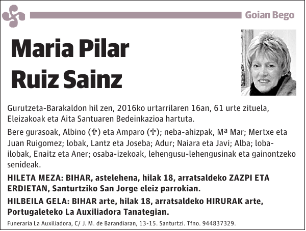 Maria Pilar Ruiz Sainz