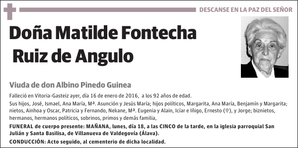 Matilde Fontecha Ruiz de Angulo