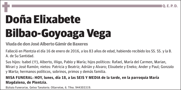 Elixabete Bilbao-Goyoaga Vega