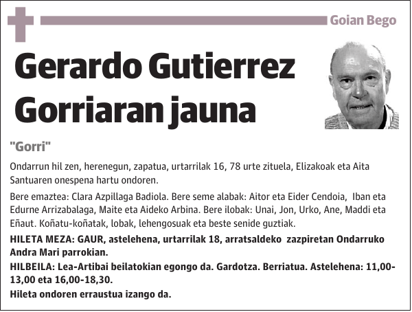 Gerardo Gutierrez Gorriaran