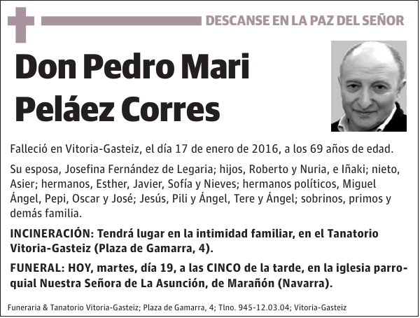 Pedro Mari Peláez Corres